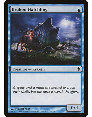 Magic: The Gathering Kraken Hatchling (050) Moderately Played Foil