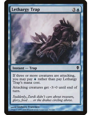 Magic: The Gathering Lethargy Trap (051) Moderately Played