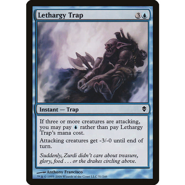 Magic: The Gathering Lethargy Trap (051) Moderately Played