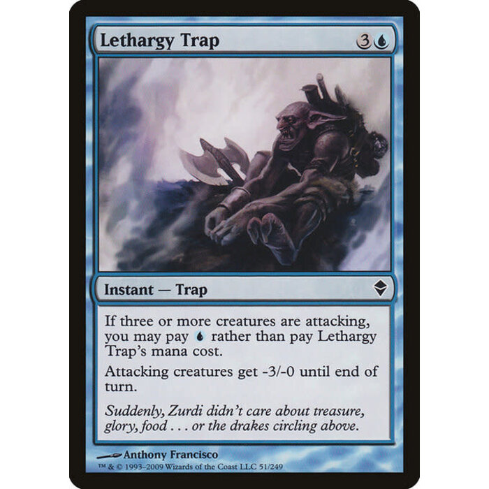 Magic: The Gathering Lethargy Trap (051) Moderately Played