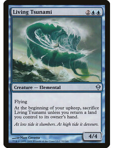 Magic: The Gathering Living Tsunami (052) Moderately Played