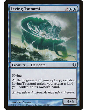 Magic: The Gathering Living Tsunami (052) Moderately Played