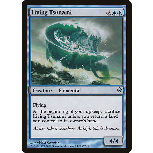 Magic: The Gathering Living Tsunami (052) Moderately Played