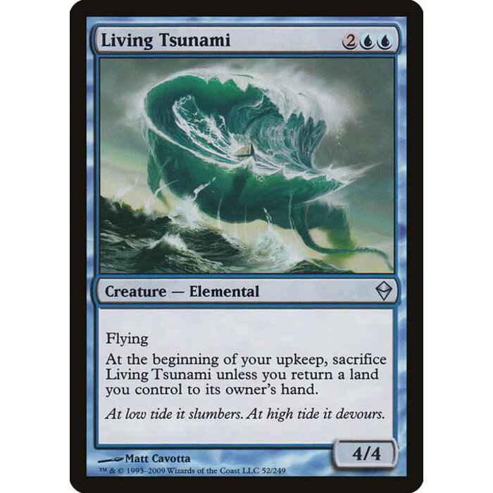 Magic: The Gathering Living Tsunami (052) Moderately Played