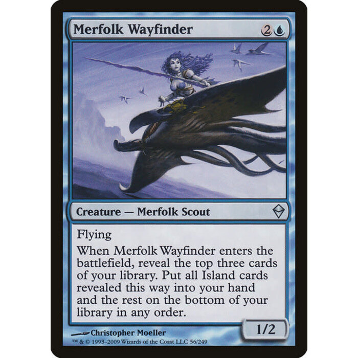 Magic: The Gathering Merfolk Wayfinder (056) Moderately Played Foil