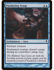 Magic: The Gathering Paralyzing Grasp (058) Moderately Played