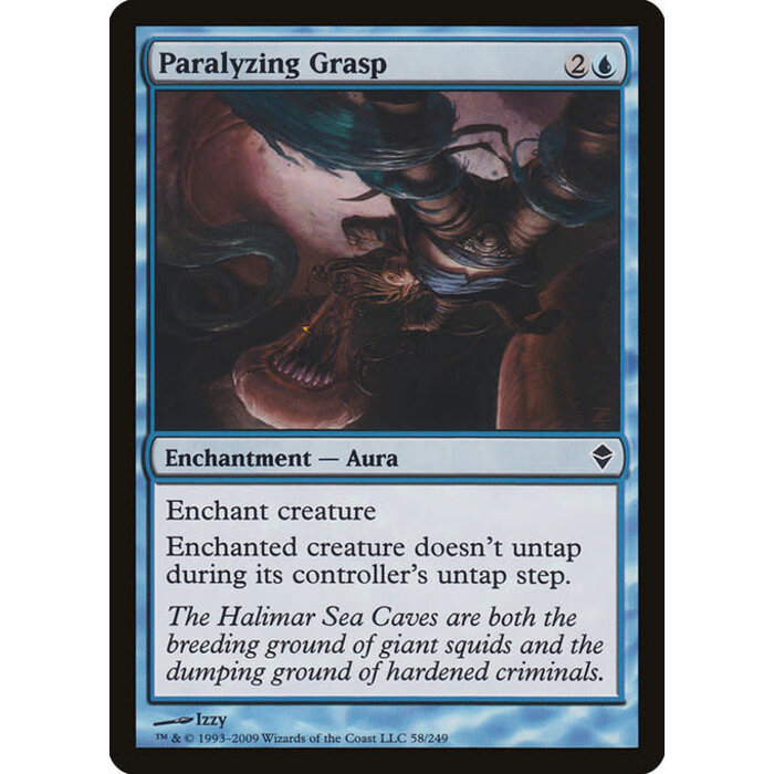 Magic: The Gathering Paralyzing Grasp (058) Moderately Played