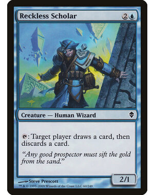 Magic: The Gathering Reckless Scholar (060) Moderately Played
