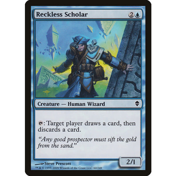 Magic: The Gathering Reckless Scholar (060) Moderately Played