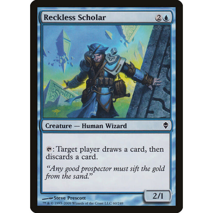 Magic: The Gathering Reckless Scholar (060) Moderately Played