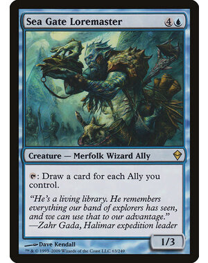 Magic: The Gathering Sea Gate Loremaster (063) Moderately Played
