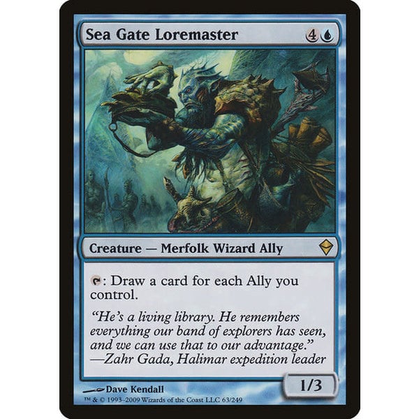 Magic: The Gathering Sea Gate Loremaster (063) Moderately Played
