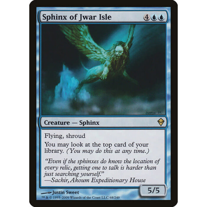 Magic: The Gathering Sphinx of Jwar Isle (068) Moderately Played