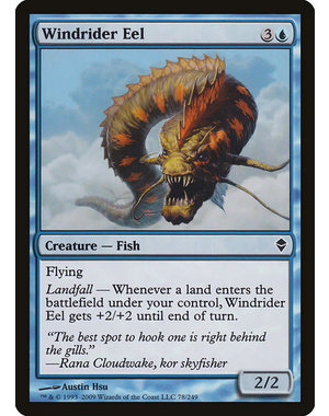 Magic: The Gathering Windrider Eel (078) Moderately Played