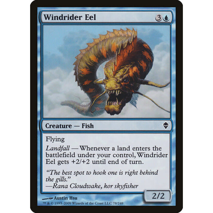 Magic: The Gathering Windrider Eel (078) Moderately Played