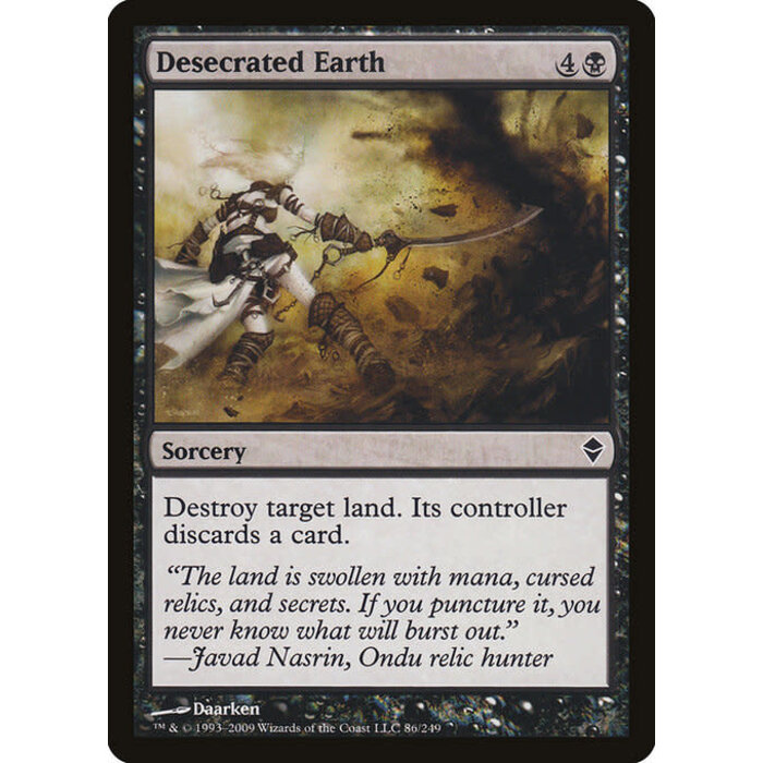 Magic: The Gathering Desecrated Earth (086) Lightly Played