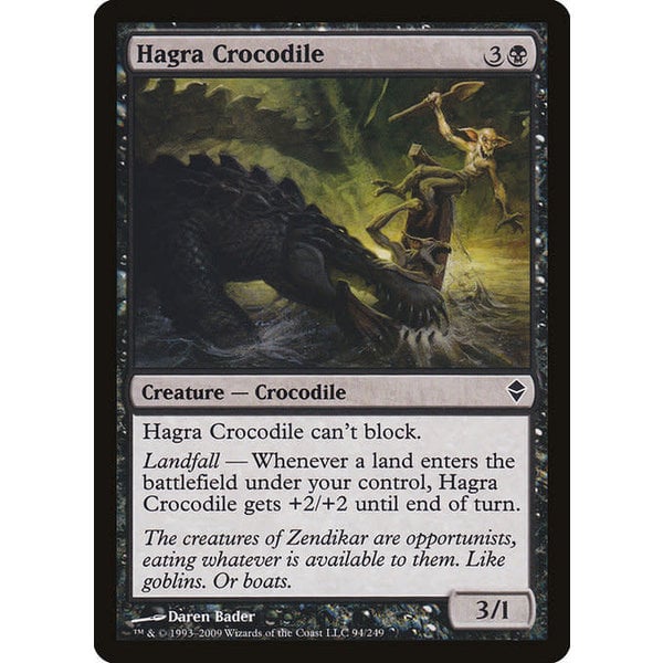Magic: The Gathering Hagra Crocodile (094) Lightly Played