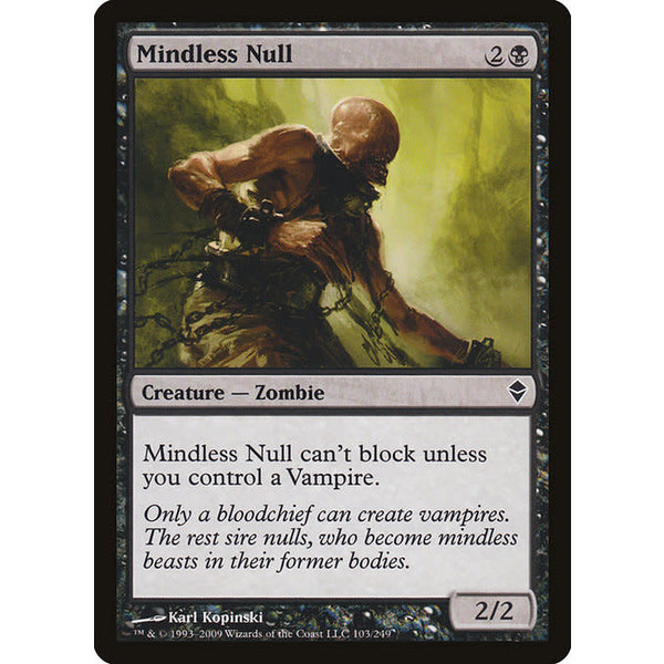 Magic: The Gathering Mindless Null (103) Lightly Played