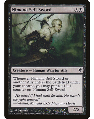 Magic: The Gathering Nimana Sell-Sword (106) Moderately Played Foil
