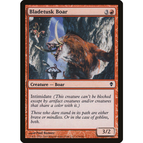 Magic: The Gathering Bladetusk Boar (118) Moderately Played Foil