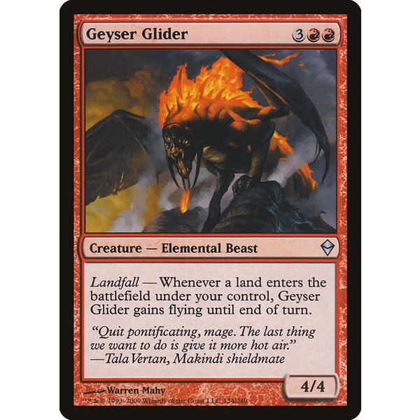 Magic: The Gathering Geyser Glider (124) Moderately Played