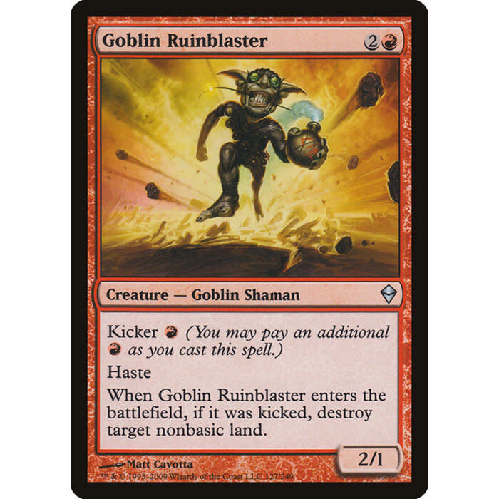 Magic: The Gathering Goblin Ruinblaster (127) Moderately Played