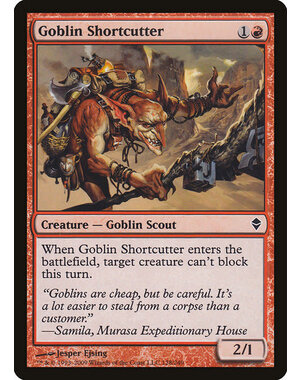 Magic: The Gathering Goblin Shortcutter (128) Moderately Played