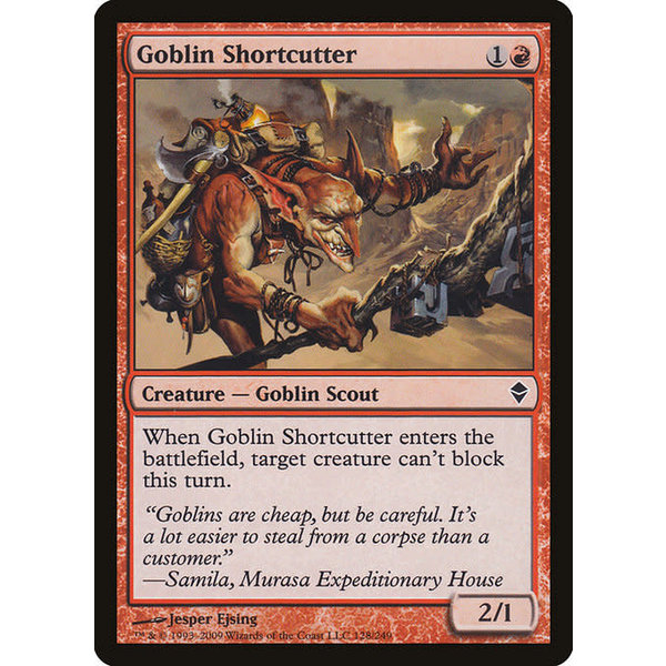Magic: The Gathering Goblin Shortcutter (128) Moderately Played