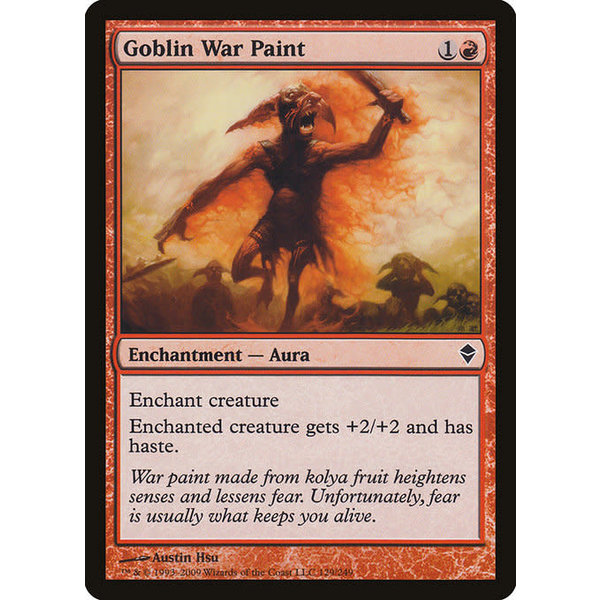 Magic: The Gathering Goblin War Paint (129) Moderately Played