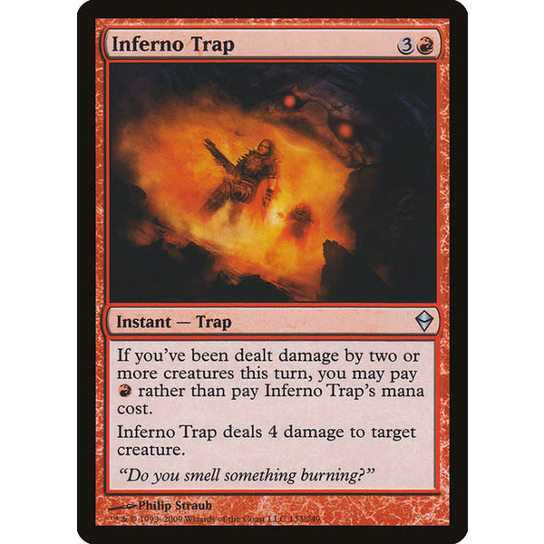 Magic: The Gathering Inferno Trap (133) Moderately Played Foil