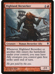 Magic: The Gathering Highland Berserker (132) Moderately Played