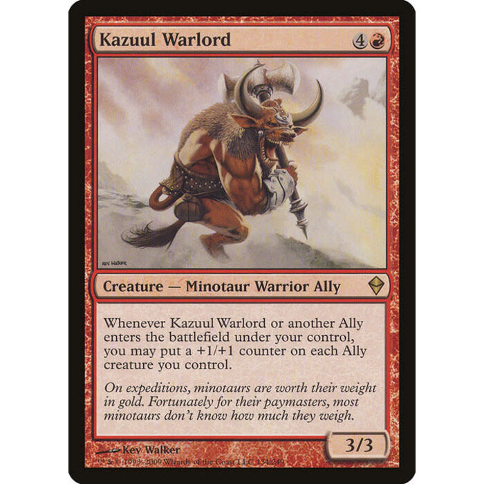 Magic: The Gathering Kazuul Warlord (134) Moderately Played