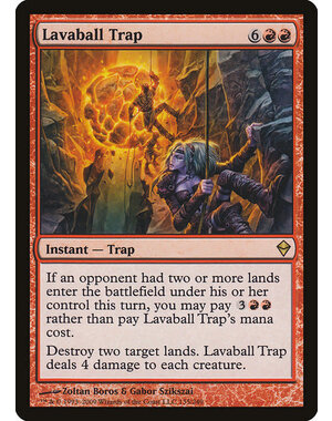 Magic: The Gathering Lavaball Trap (135) Moderately Played Foil