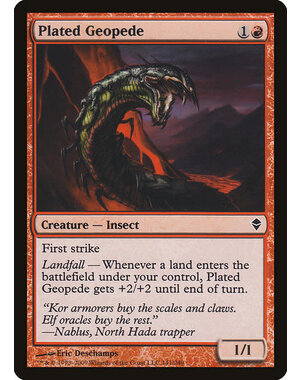 Magic: The Gathering Plated Geopede (141) Moderately Played