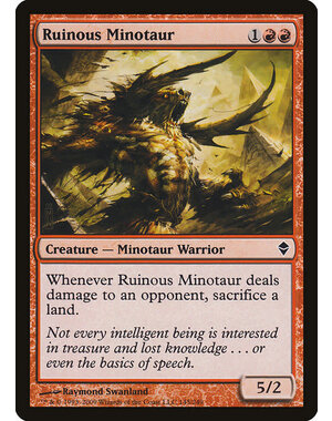 Magic: The Gathering Ruinous Minotaur (145) Moderately Played