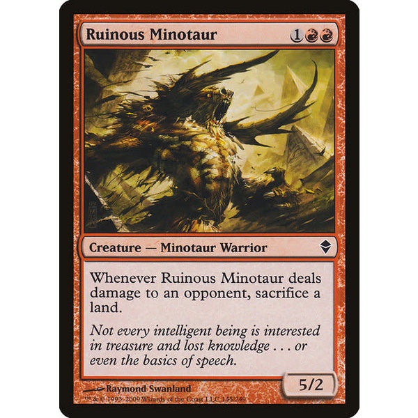 Magic: The Gathering Ruinous Minotaur (145) Moderately Played