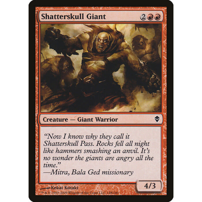 Magic: The Gathering Shatterskull Giant (148) Moderately Played