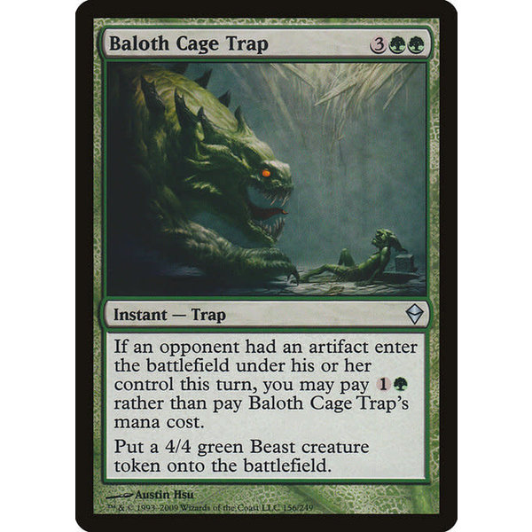 Magic: The Gathering Baloth Cage Trap (156) Moderately Played