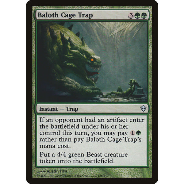 Magic: The Gathering Baloth Cage Trap (156) Moderately Played Foil