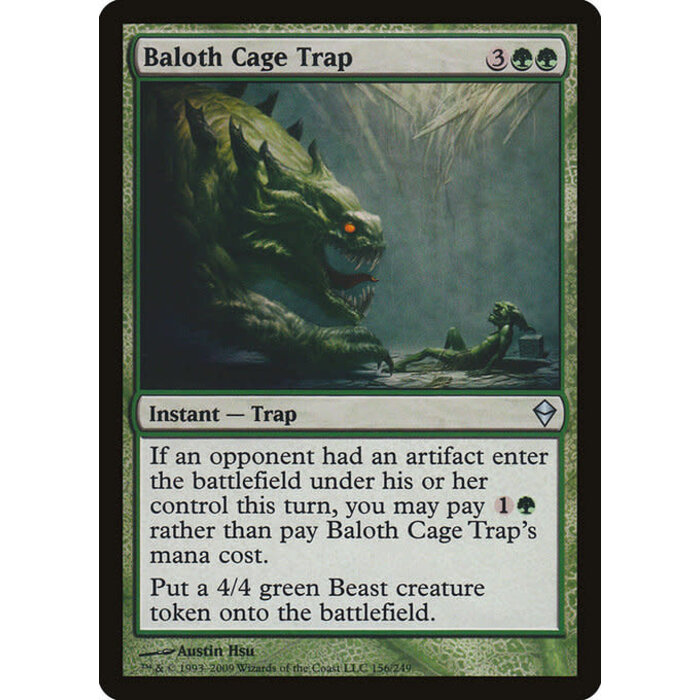 Magic: The Gathering Baloth Cage Trap (156) Moderately Played Foil