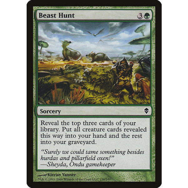 Magic: The Gathering Beast Hunt (158) Moderately Played