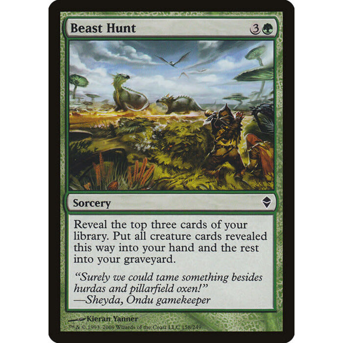 Magic: The Gathering Beast Hunt (158) Moderately Played