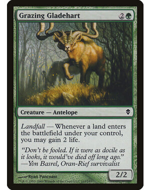 Magic: The Gathering Grazing Gladehart (163) Moderately Played