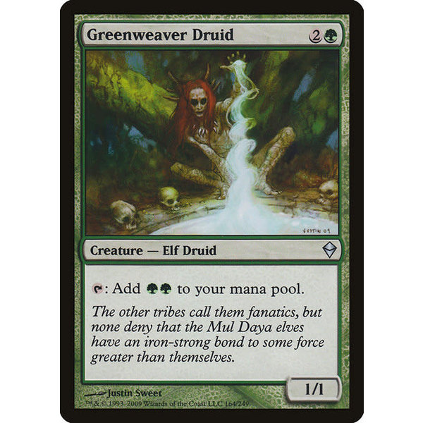 Magic: The Gathering Greenweaver Druid (164) Moderately Played