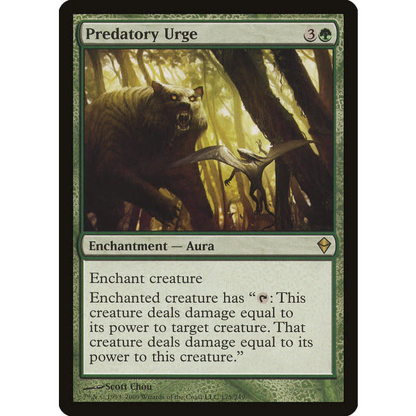 Magic: The Gathering Predatory Urge (175) Moderately Played Foil