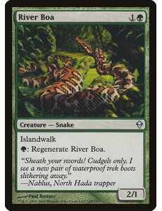 Magic: The Gathering River Boa (180) Moderately Played