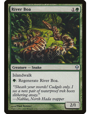 Magic: The Gathering River Boa (180) Moderately Played