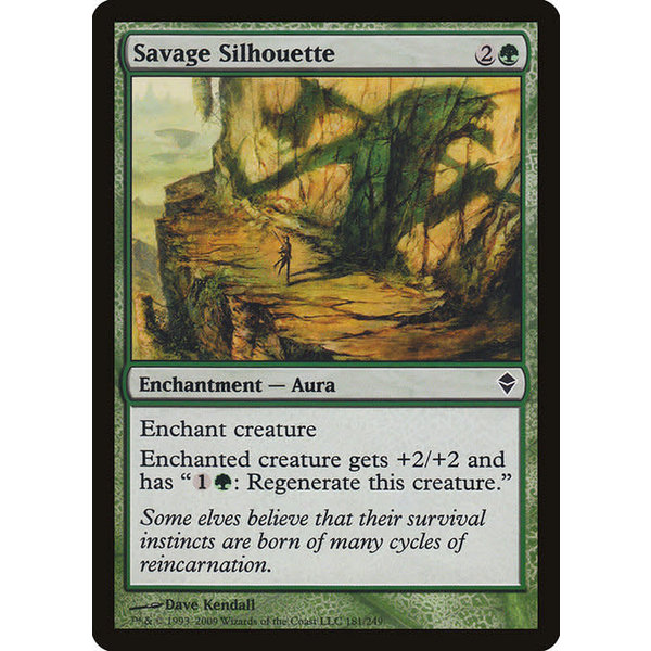 Magic: The Gathering Savage Silhouette (181) Moderately Played