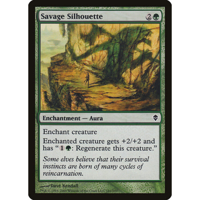 Magic: The Gathering Savage Silhouette (181) Moderately Played