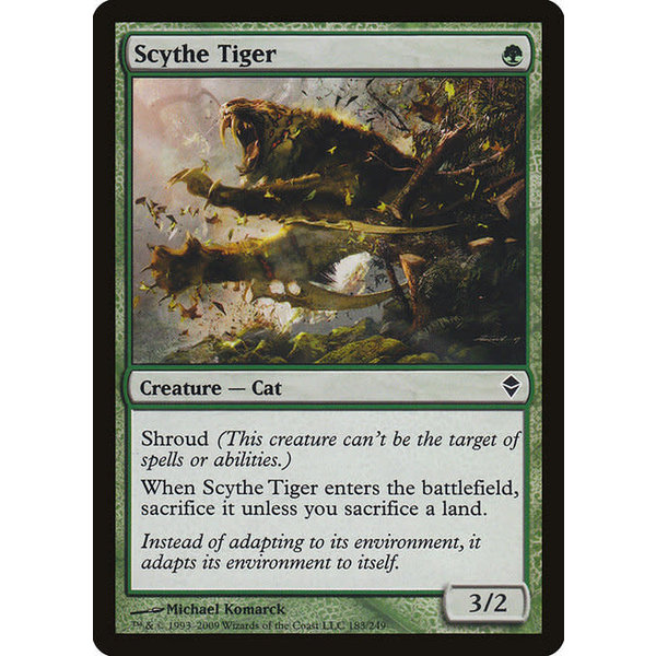 Magic: The Gathering Scythe Tiger (183) Moderately Played